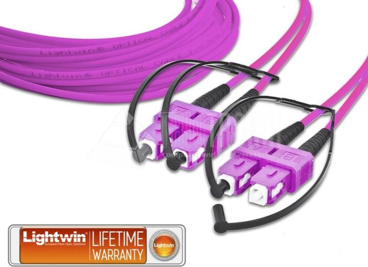 Wirewin Lightwin High Quality Duplex fibre optic patch cable, MM OM4, SC - SC (3 m)