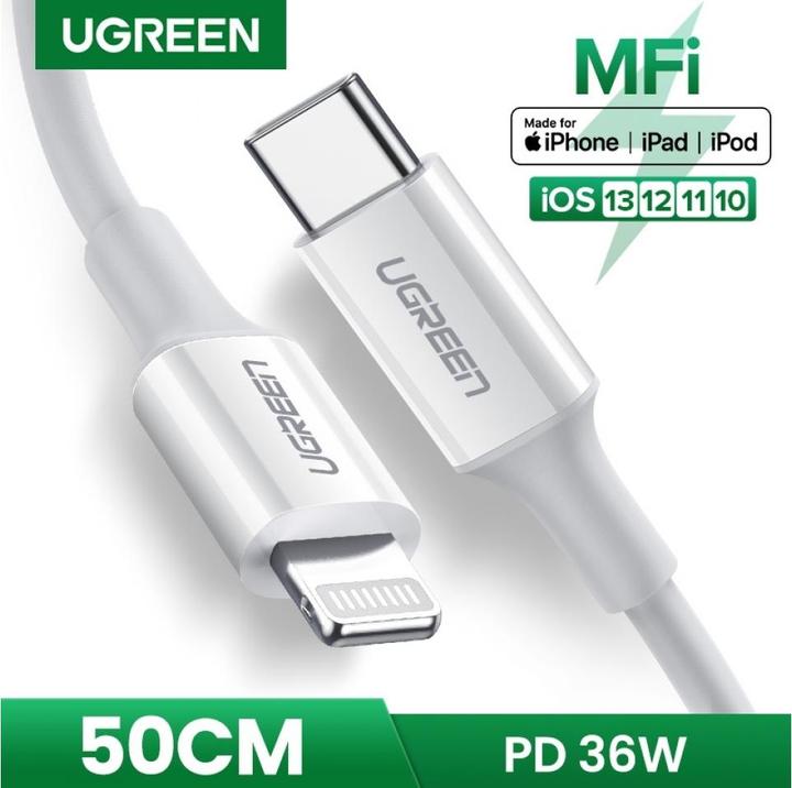 Produktbild Ugreen USB Typ C – Lightning (0.50 m, USB 2.0)