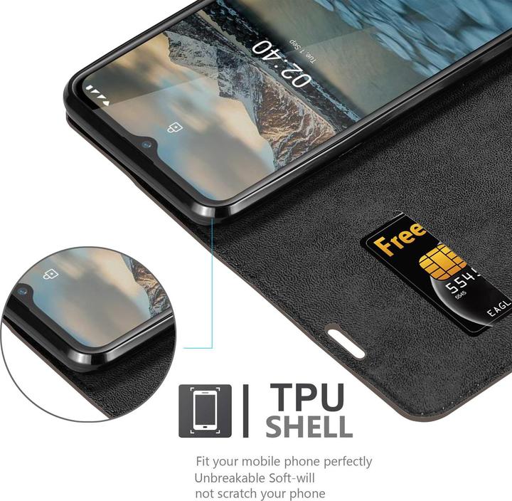 Actual product image Cadorabo Book Invisible Magnet Cover (Nokia 2.4)