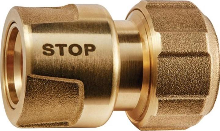 Karasto Hose piece GEKA plus coupling system KTW brass hose size 19 mm (Hose coupling, 101.60 mm)