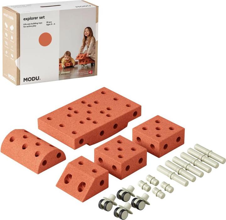 Produktbild Modu Explorer-Set - Bauset Balance-Spielzeug, Rutscher, Wippe