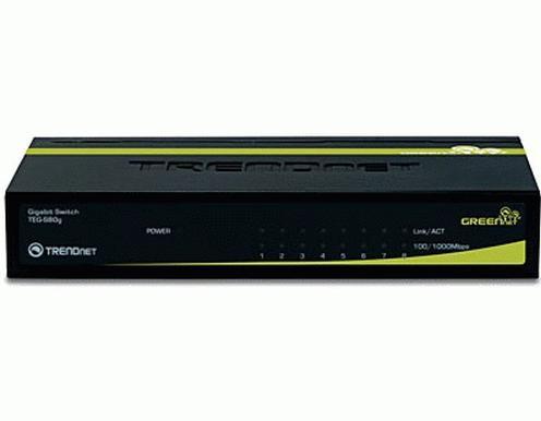 Actual product image Trendnet 8port Gigabit GREENNET Switch (8 Ports)