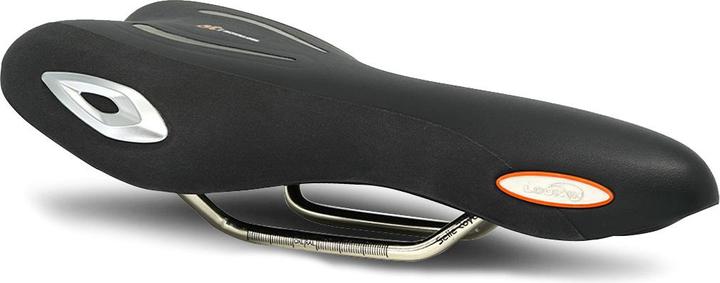 Actual product image Selle Royal LOOKIN Relaxed saddle, unisex silver technoflex protection, Stracciatella