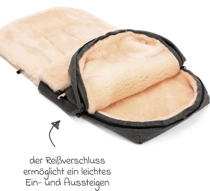 Actual product image Fillikid Fusssäcke für Kinderwagen & Buggys Lammwoll-Fusssack Bernina Wool für Buggy