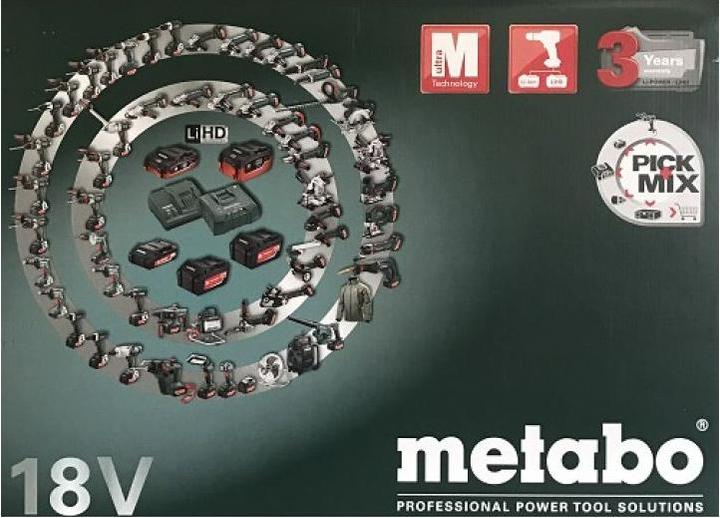 Produktbild Metabo 18V Ersatzakku 3 x 5.2 Ah + Ladegerät Basic-Set (18 V)
