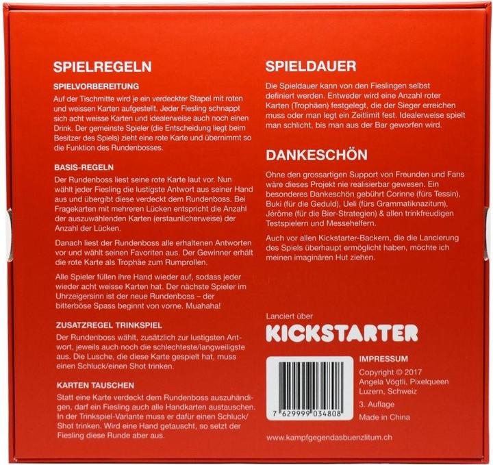 Actual product image Kampfhummel Fight against Das Bünzlitum (German, Swiss German)