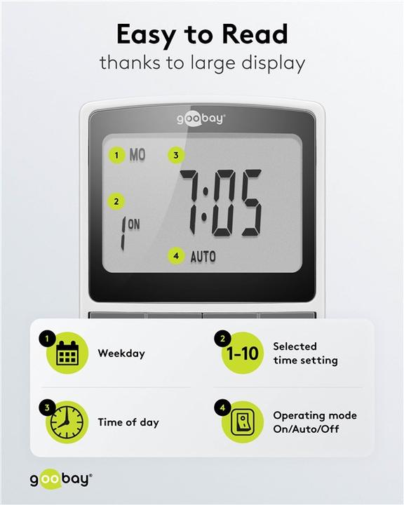 Productafbeelding Goobay Digitale Zeitschaltuhr
