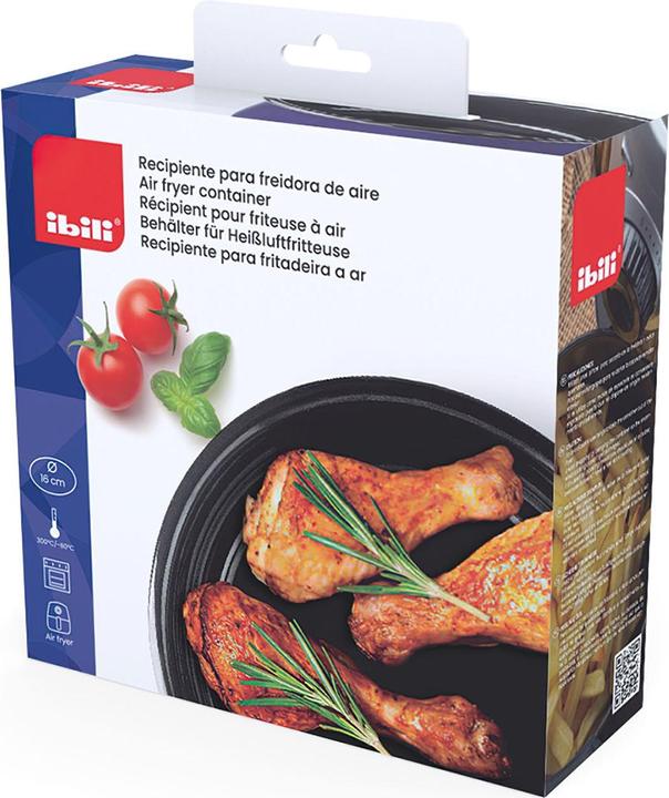 Actual product image Ibili Round container for deep fryer 21.50 x 19.50 x 7 cm Perfect for deep frying