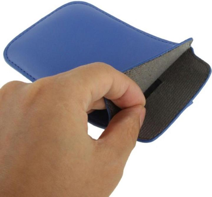 Produktbild König Design Handyhülle Tasche Slide Hülle Blau (HTC One M7, Samsung Galaxy S3 i9300, Samsung Galaxy Nexus I9250, HTC One)