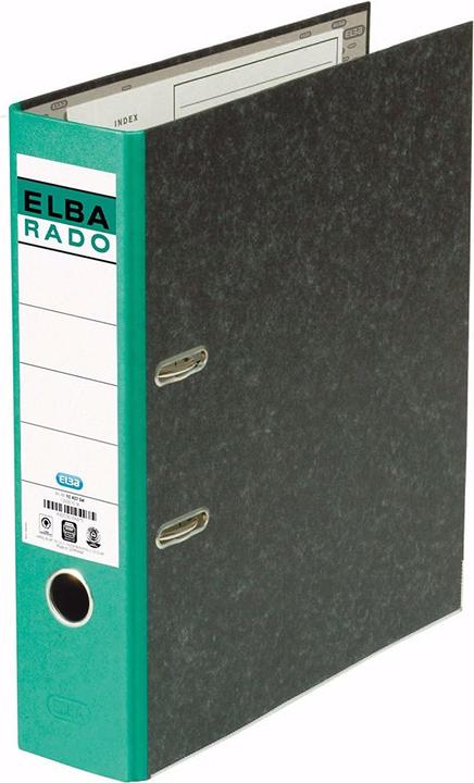 Actual product image Elba Folder rado 100022601 DIN A4 80mm cardboard green (A4, 80 mm, 1 Piece)