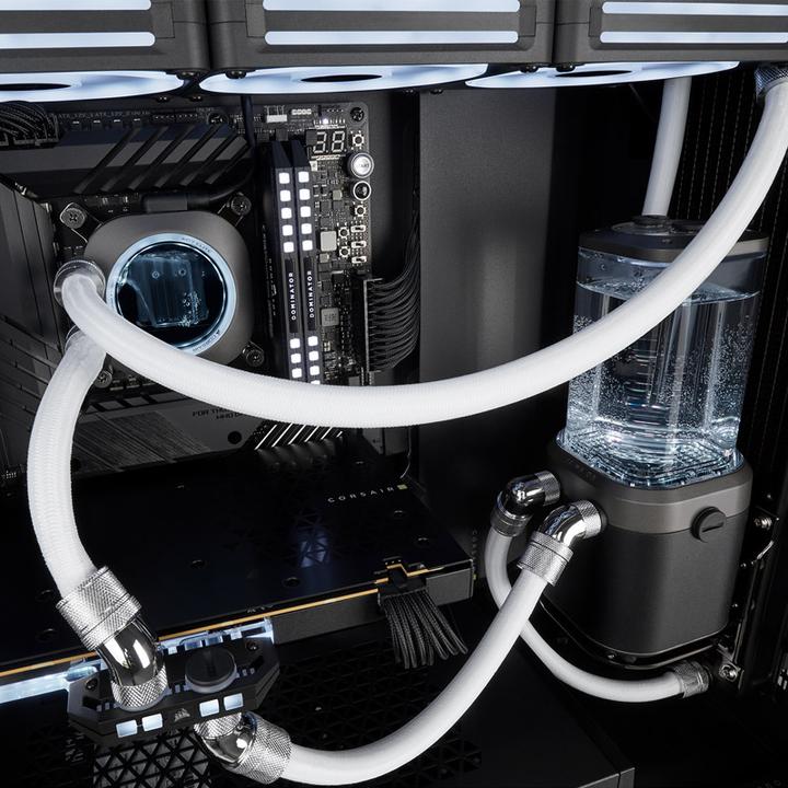 Actual product image Corsair Tubing (soft), XT Softline Mesh White (3m 10/13mm ID/OD) (3 m, Plastic)
