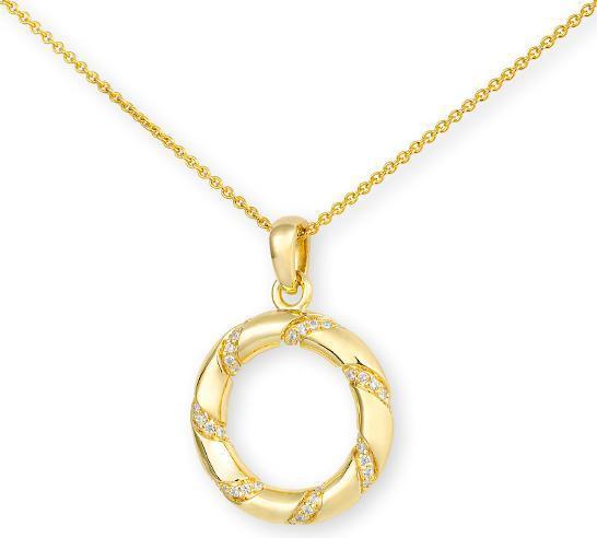 Breuning ANHÄNGER - BRILL. 0,385 Ct. G/if (750/18 K Gold)