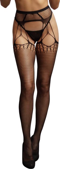 Actual product image Le Désir Shredded Suspender Pantyhose (One size)