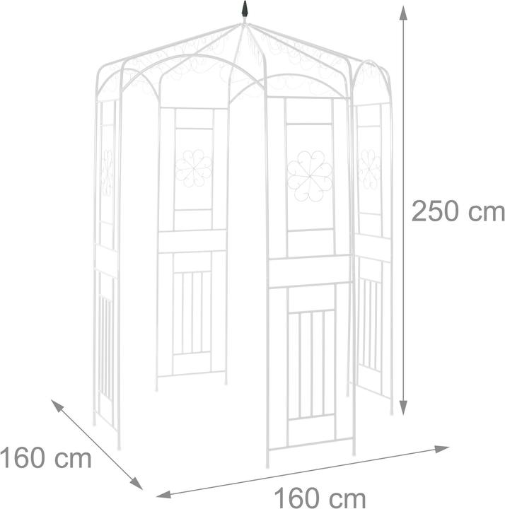 Produktbild Relaxdays Rosenpavillon (160 cm, 160 cm)