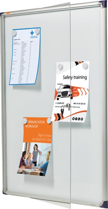 Produktbild Nobo Schaukasten extraflach mit Metallrückwand (80.5 x 112 cm)