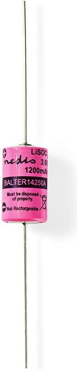 Immagine prodotto Nedis Batteria al litio cloruro di tionile ER14250 3,60 V Litio cloruro di tionile ER14250 1200 mAh (1 pz., 1/2 AA, 1200 mAh)