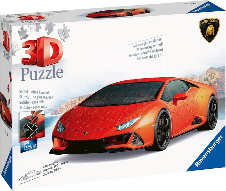 Immagine prodotto Ravensburger Lamborghini Huracán EVO - Arancio (108 pezzi)