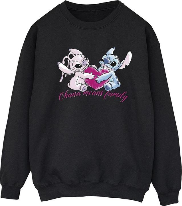 Disney Lilo And Stitch Ohana Heart With Angel Sweatshirt (XL)