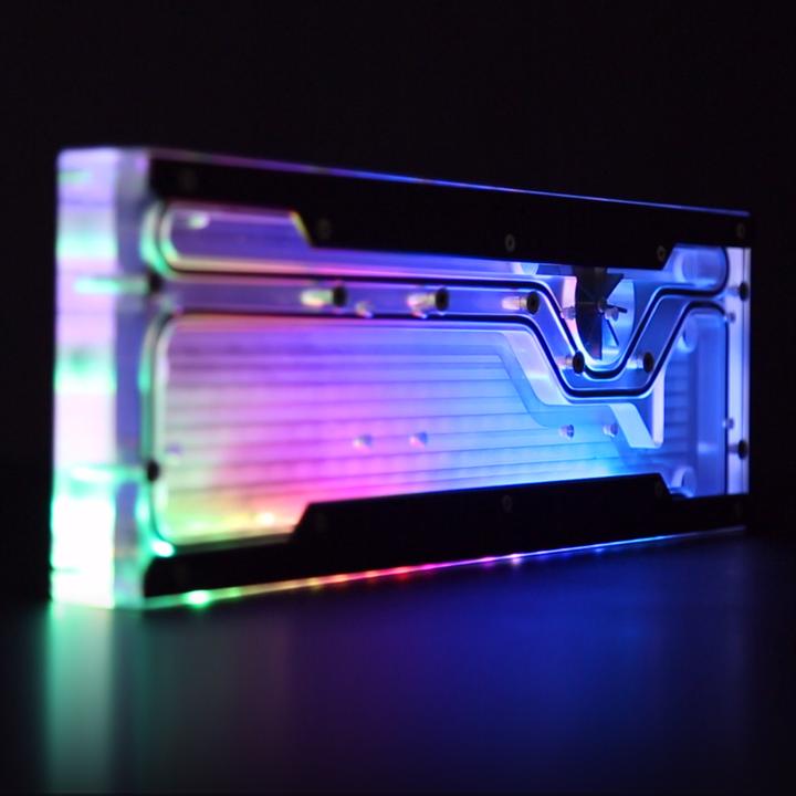 Produktbild Raijintek ACHERON 360 RBW Distro Plate - Acryl, D-RGB