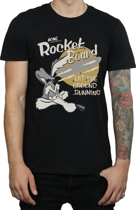 Immagine prodotto Looney Tunes Maglietta da uomo Rocket Board Wile E Coyote in cotone (M)