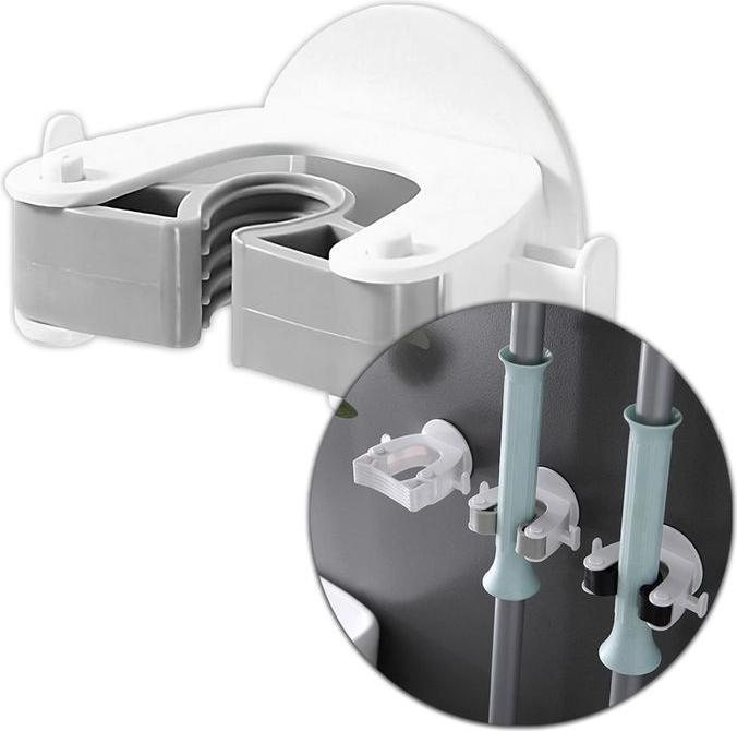 Produktbild Hermex Besen Halter Organizer Spann Halterung Wandhalterung Aufhänger (1 Stk.)