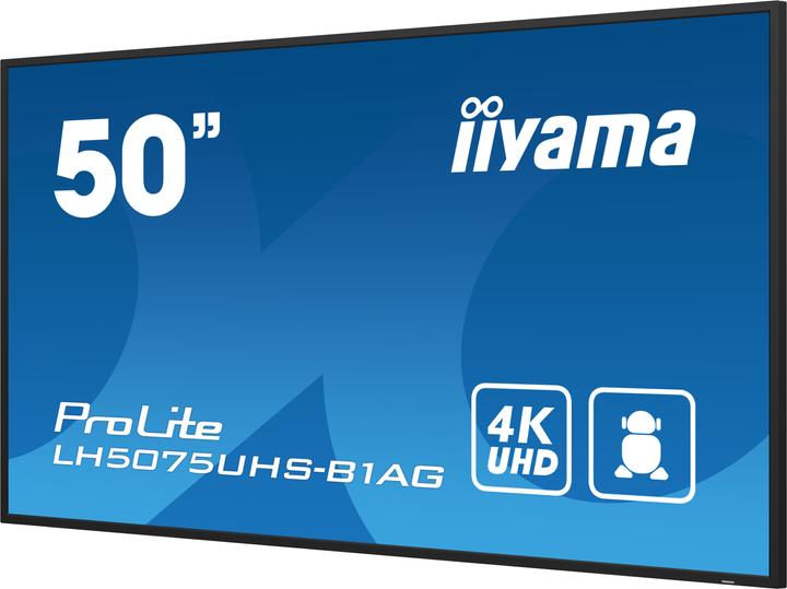 Immagine prodotto iiyama 50" 3840x2160, pannello UHD VA, Haze 25%, 5 (3840 x 2160 pixel, 49.50")