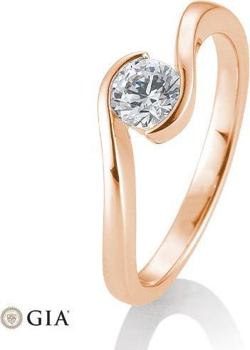 Breuning Ring Schwung 0,40-0,60 ct. (48, 585/14 K Gold)