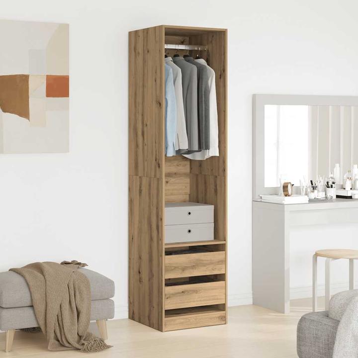 Produktbild VidaXL Kleiderschrank Artisan-Eiche 50x50x200 cm Holzwerkstoff Schrank (50 x 50 x 200 cm)