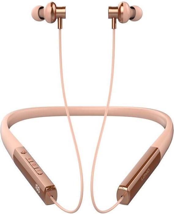 Actual product image Ldnio N01 wireless neckband headphones (rose gold) (50 h, Wireless)