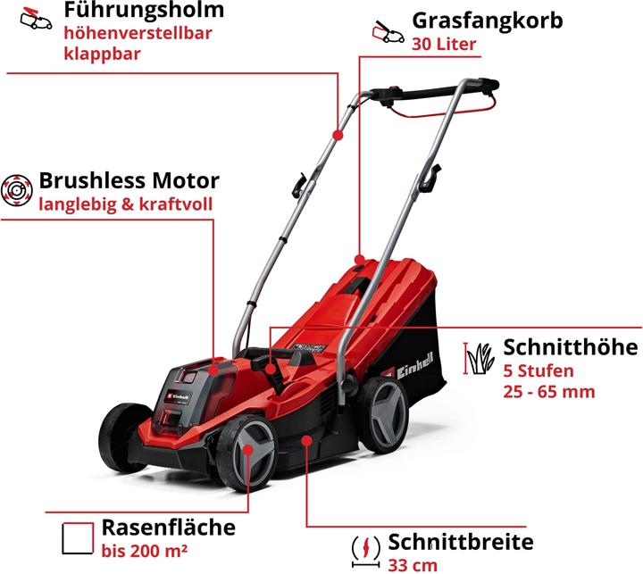 Produktbild Einhell GE-CM 18/33 Li (Akkubetrieb)