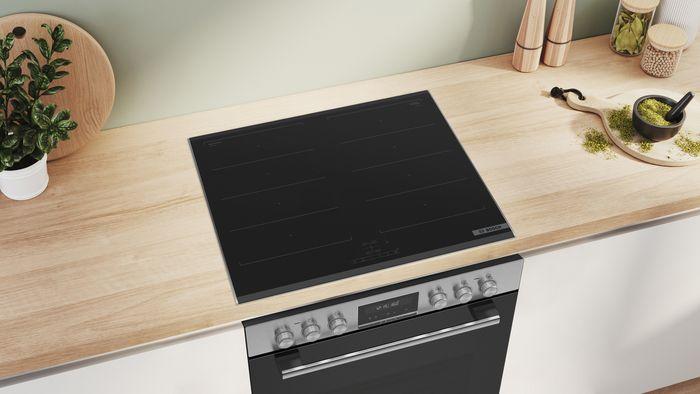 Actual product image Bosch Hausgeräte Built-in cooker set, HEB578BB4 + NXX675CB5E, built-in cooker, induction hob, HND679LS67