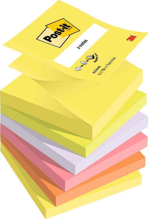 Image du produit Post-it Z-Notes recharge Rainbow (76 x 76 mm)