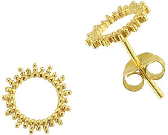 Bijouteria Ohrstecker (Silber 925, PVD Beschichtung (goldfarbig))