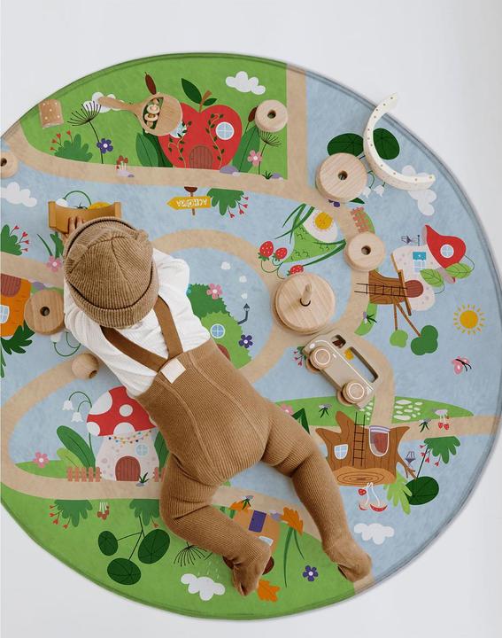 Produktbild Achoka Spielmatte Pilzhäuser, 100cm (100 x 100 cm)