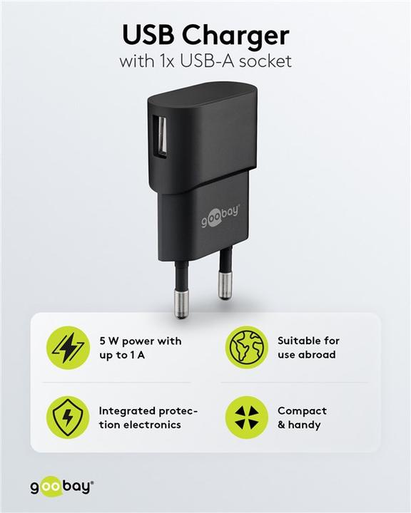 Image du produit Goobay Chargeur USB-A (5 W)