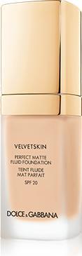 Actual product image Dolce & Gabbana Velvetskin Perfect Matte Fluid Foundation 80 Creamy 30ml (80)