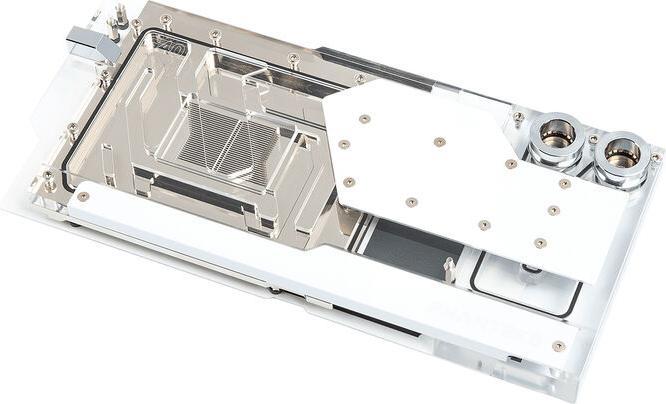 Actual product image Phanteks Glacier Ez-Fit G40 RTX 4090 Asus GPU water cooler, D-RGB - white