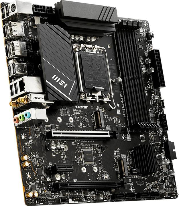 Produktbild MSI PRO B760M-A WIFI (LGA 1700, Intel B760, mATX)