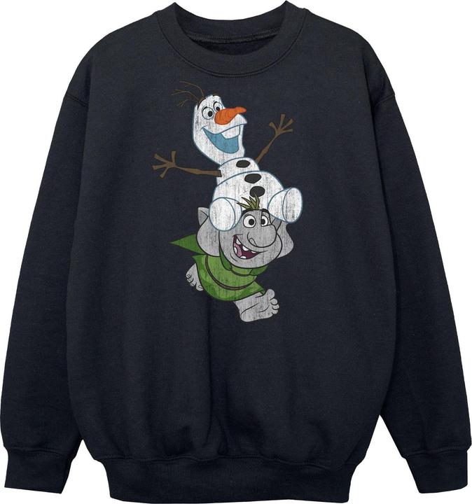 Disney Frozen Olaf And Troll Sweatshirt Jungen