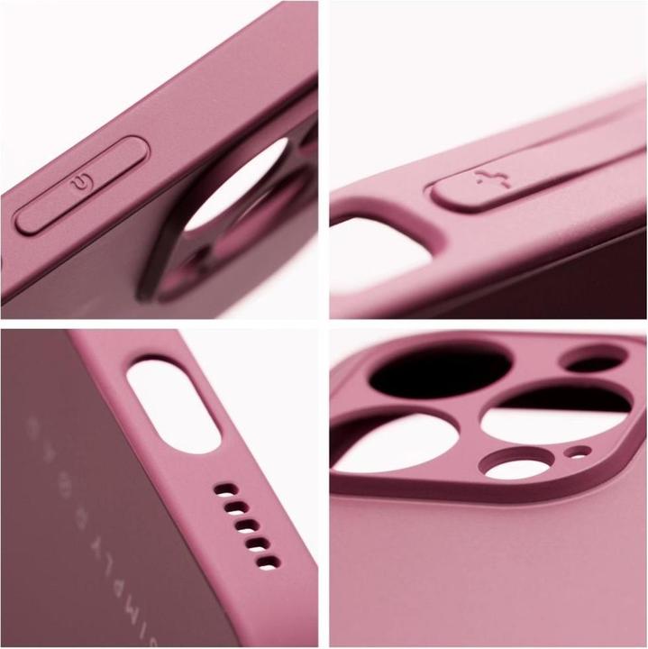 Actual product image Roar SM Matte Glass Case iPhone 14 wine red (Apple iPhone 14)