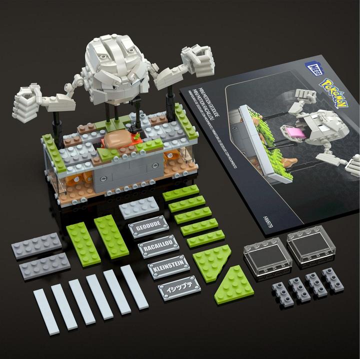Actual product image MEGA Pokémon Mini Motion small stone movable building set