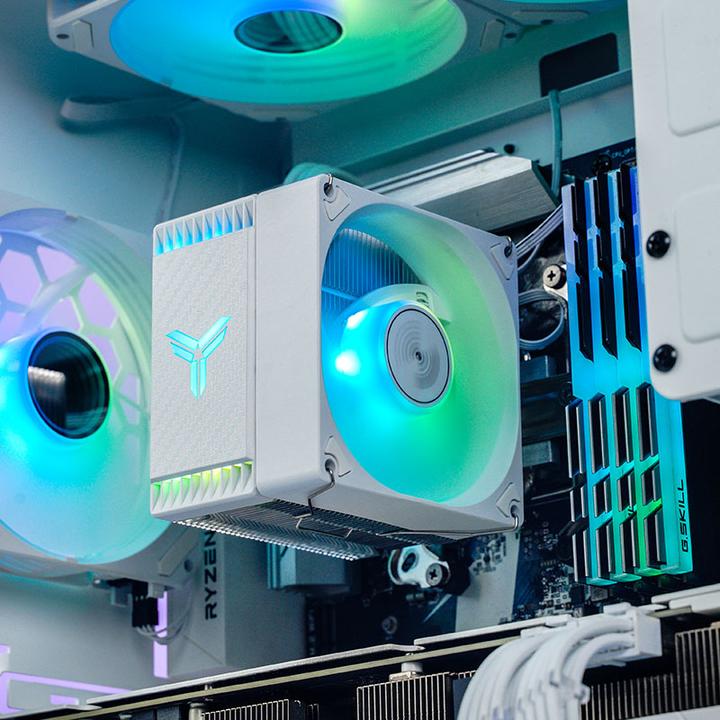 Actual product image Jonsbo CR-1400 EVO ARGB CPU Cooler - white (130 mm)