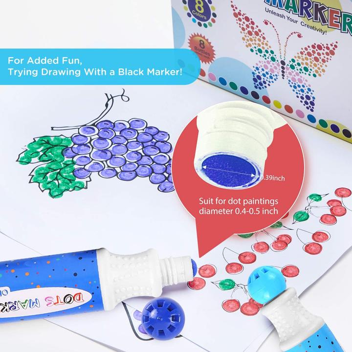 Produktbild Ohuhu Dot Marker (Mehrfarbig, 12 x)