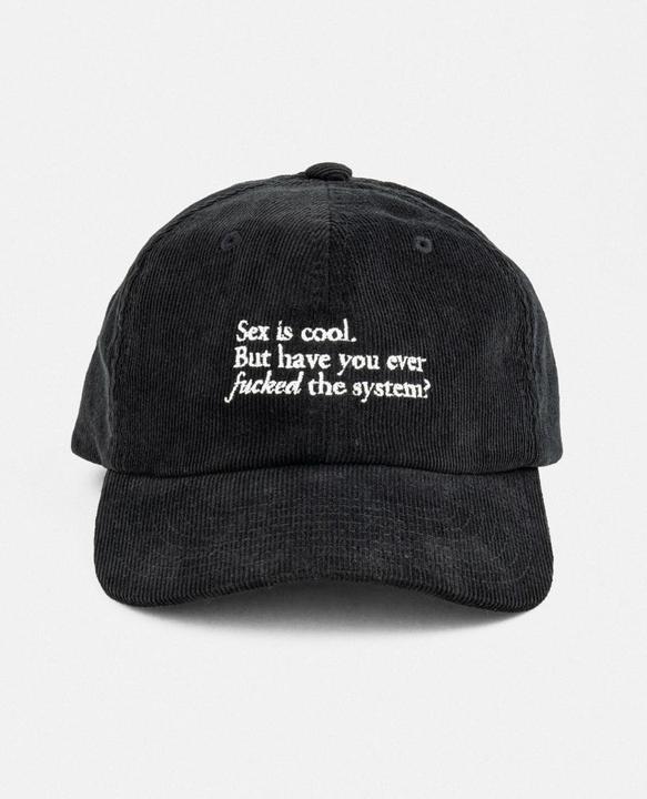 Actual product image Plakativ «F the System» Corduroy Cap Black