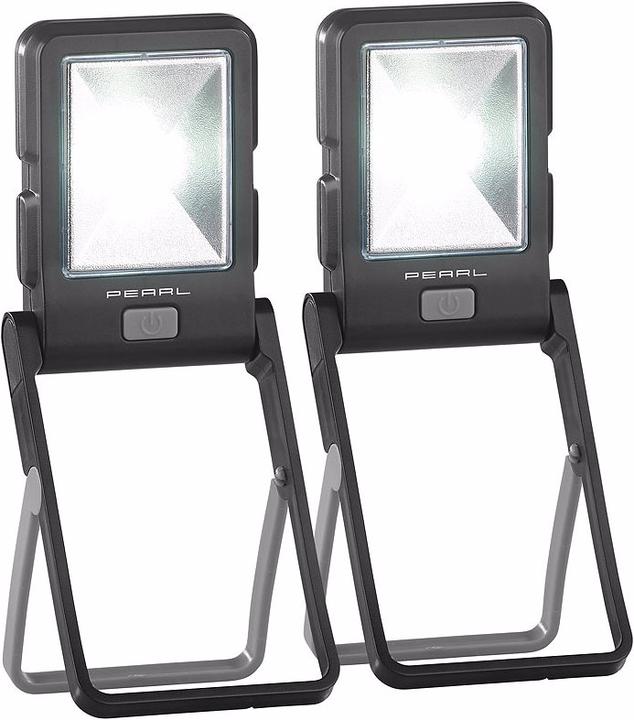Actual product image Pearl Pack of 2 LED work light in construction spotlight design (160 lm)
