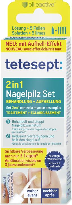 Produktbild Tetesept Anti Nagelpilz Set (Fussdeodorant & -puder, 4 ml)