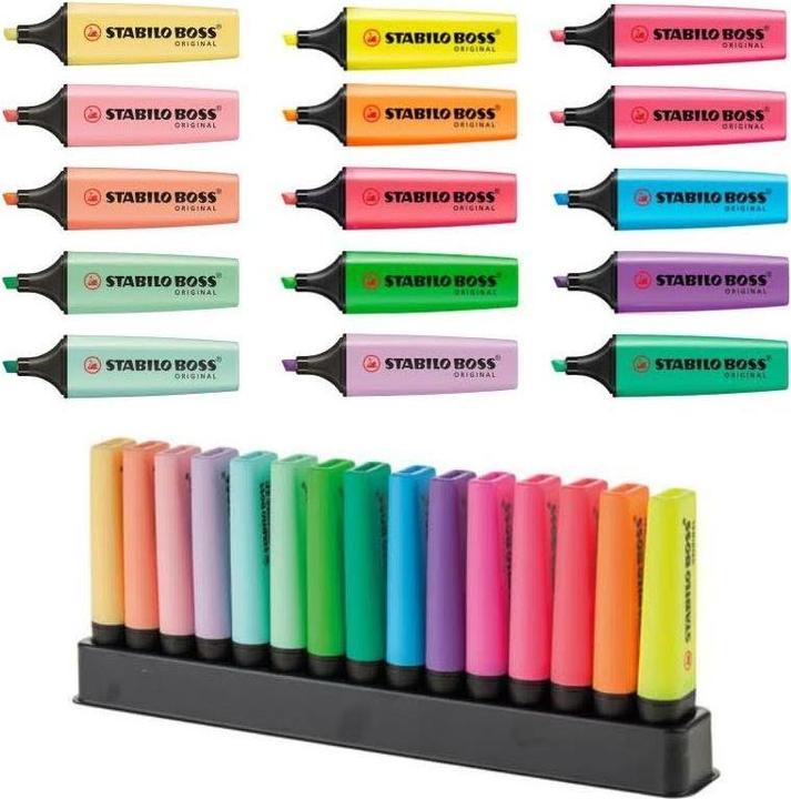 Immagine prodotto STABILO Evidenziatore BOSS ORIGINAL (Multicolore, 5 mm, 15 x)