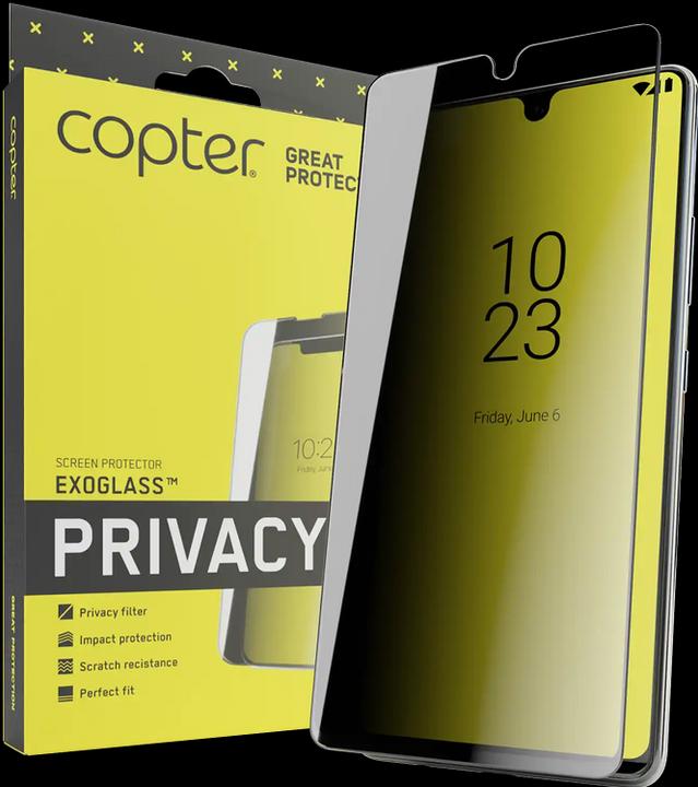 Copter Exoglass Privacy Screen Protector for Samsung Galaxy S22 Plus (Samsung Galaxy S22+)