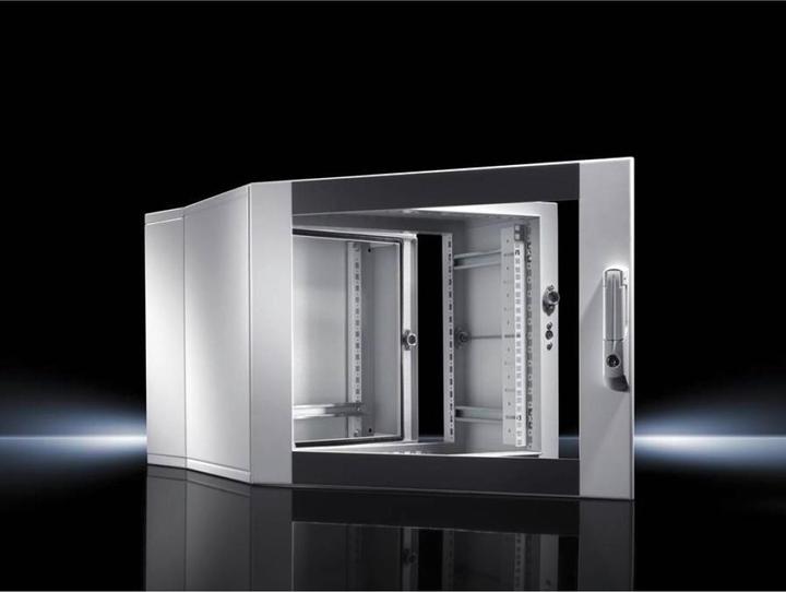 Produktbild Rittal Wandgehäuse EL, 3-teilig mit Montageschienen und Profilschienen (9 HE, 19 Zoll Rack)