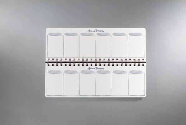 Image du produit Sigel Calendrier de bureau non daté Glamorous Leaves (30 x 11.4 cm, Couverture rigide, Anglais)
